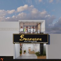 Thiết kế tiệm mì cay Busansan 240m2 tại Hải Phòng  